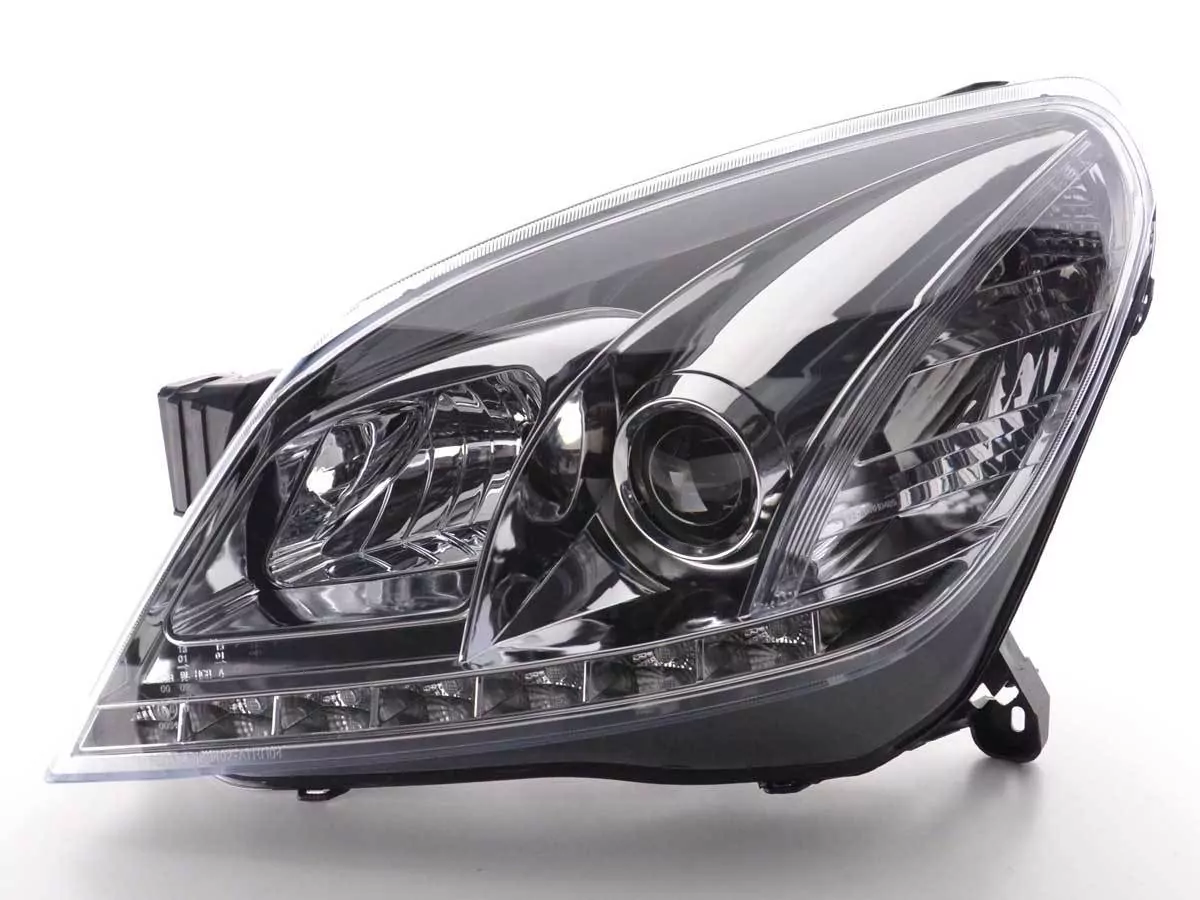 Scheinwerfer Set Daylight LED Tagfahrlicht Opel Astra H Bj. 2004-2009 chrom