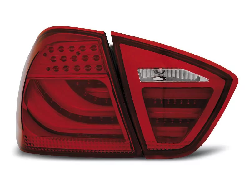 Led Bar Tail Lights Red Fits Bmw E90 03.05-08.08
