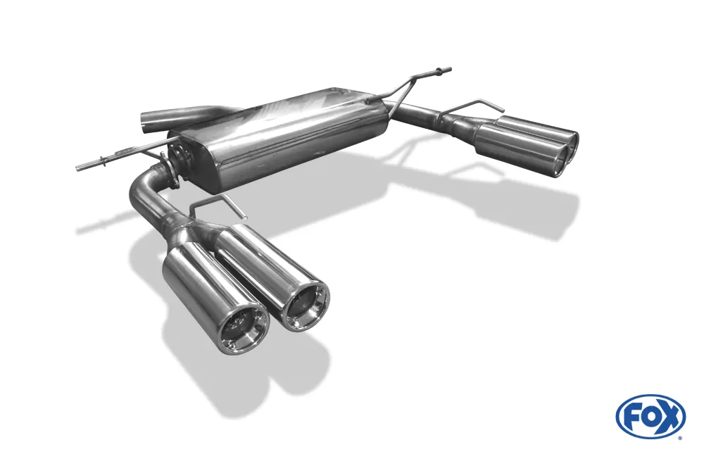 VW Eos V6  Endschalldämpfer Ausgang rechts/links - 2x80 Typ 13 rechts/links