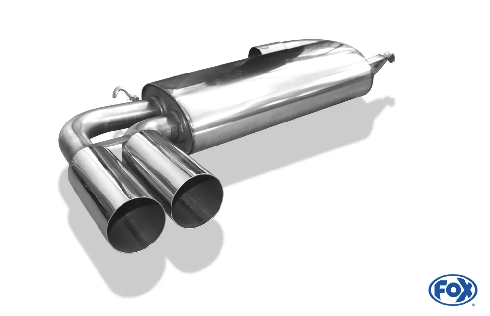 Audi 80/90 Typ 89 quattro  Endschalldämpfer quer - 2x76 Typ 10