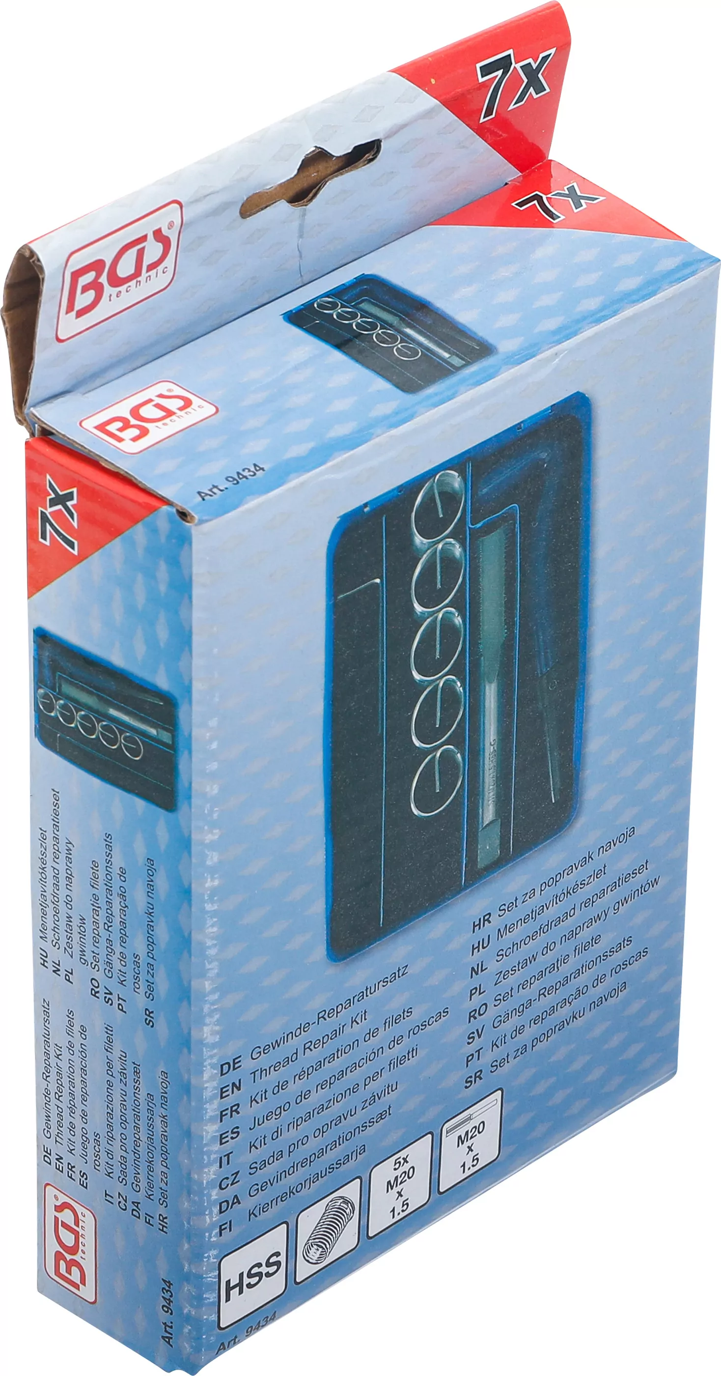 Gewinde-Reparatursatz | M20 x 1,5 mm | 7-tlg.
