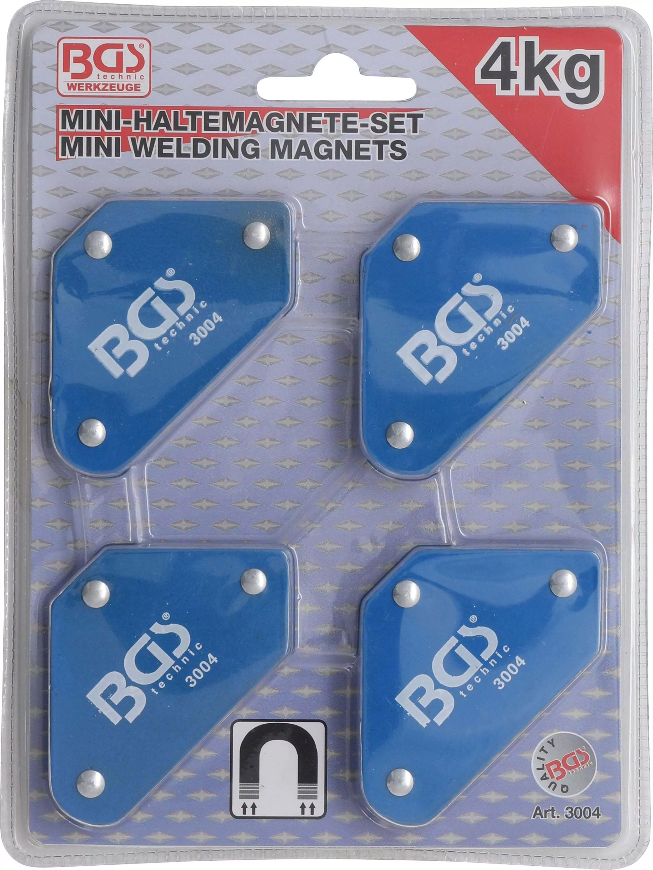Mini-Magnethalter-Satz | 45° - 90° - 135° | 4-tlg.
