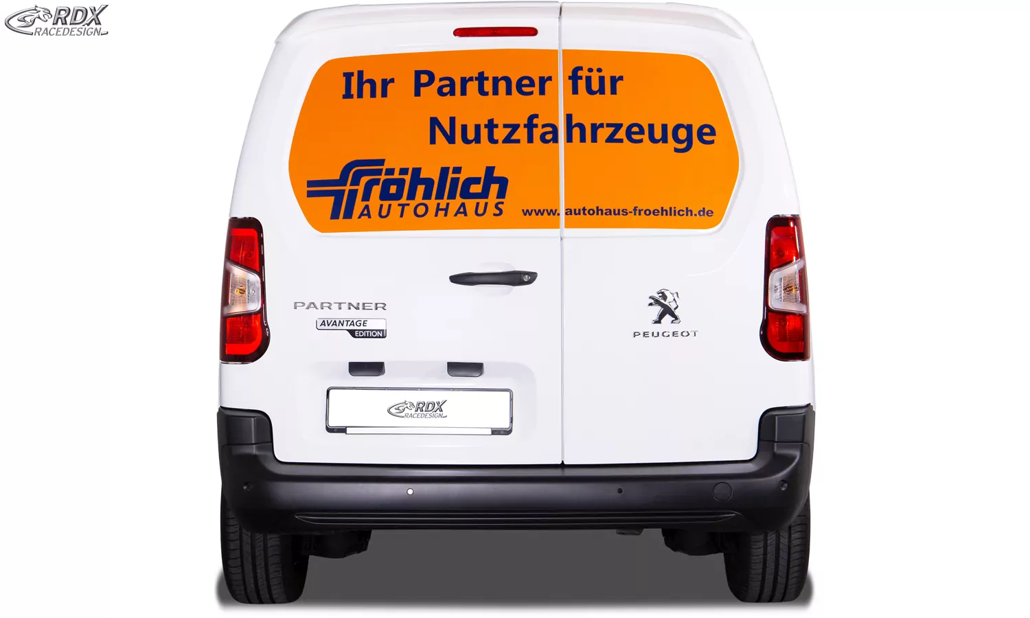 RDX Heckspoiler für CITROEN Berlingo, PEUGEOT Partner & Rifter, OPEL Combo, TOYOTA ProAce City mit Flügeltüren Dachspoiler Spoiler Flügeltürer