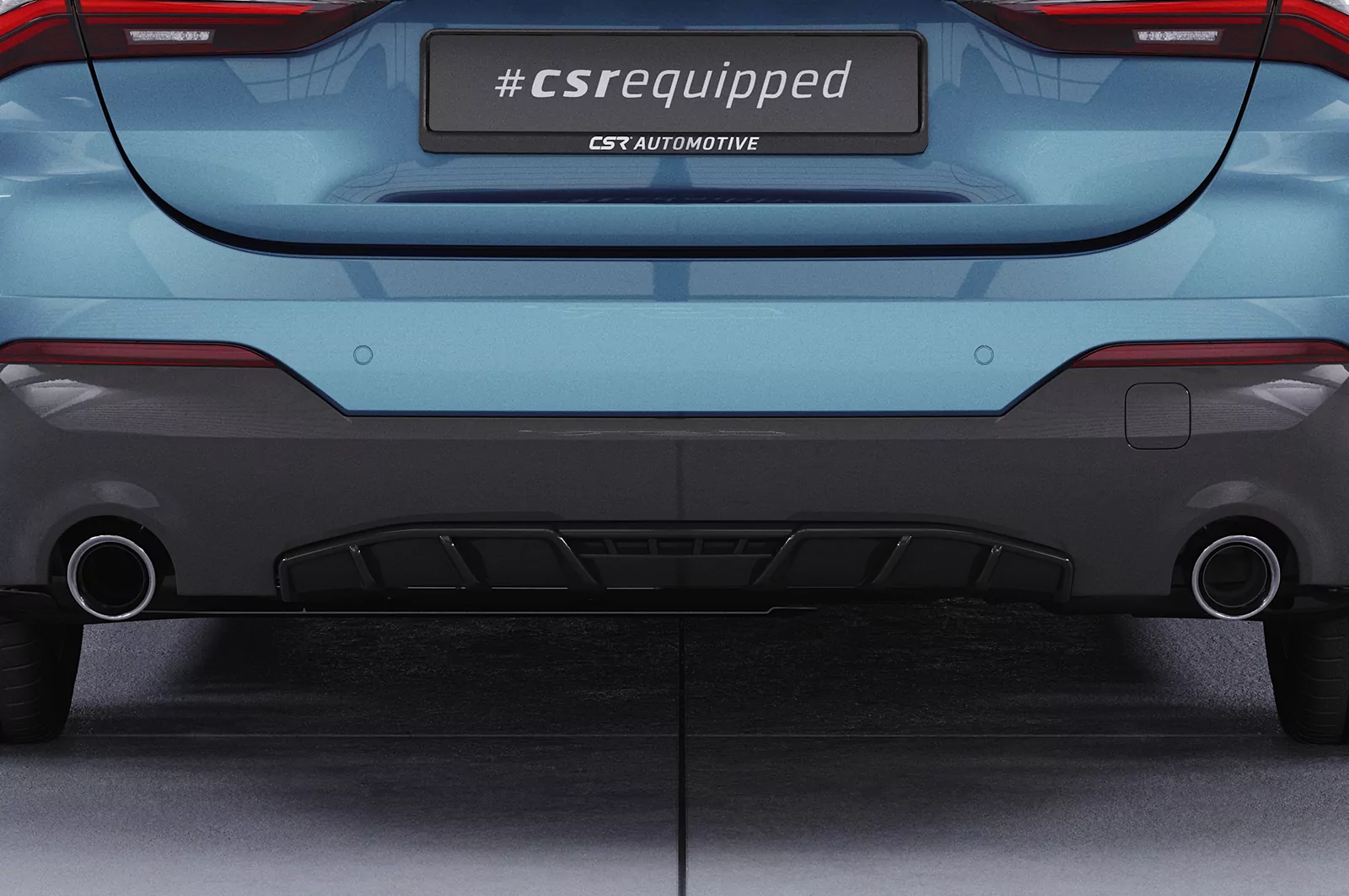 Heckansatz für BMW 4er (G22/G23) M-Paket und M440 HA276 Schwarz Strukturiert