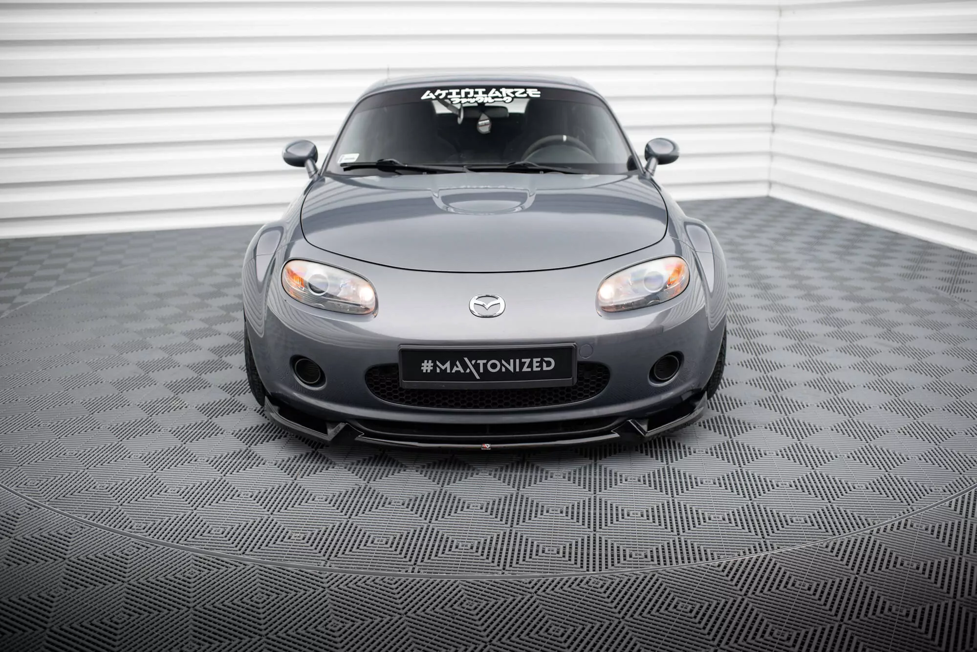 Front Ansatz V.2 Für Mazda MX5 NC (Mk3) Schwarz Hochglanz