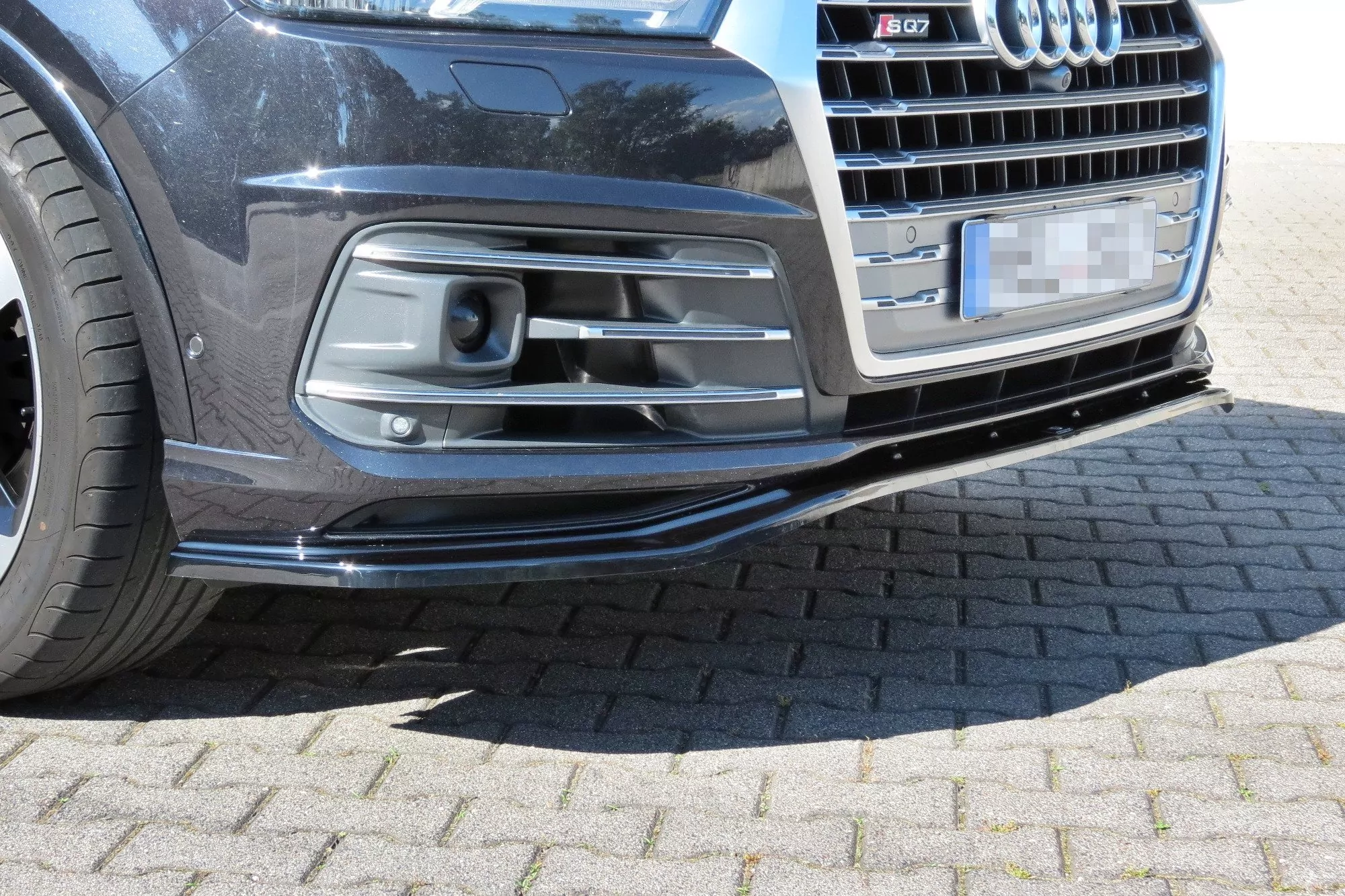 Front Ansatz Passend Für Passend Für AUDI SQ7 MK2 Schwarz Hochglanz Schwarz Hochglanz