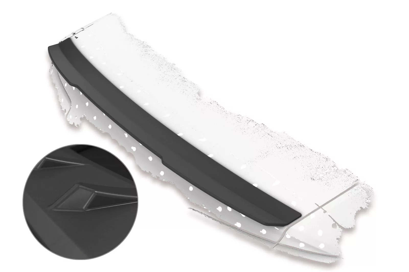 Heckflügel mit ABE für Audi A6 C7 4G Lackierfreundlich (schwarz matt)