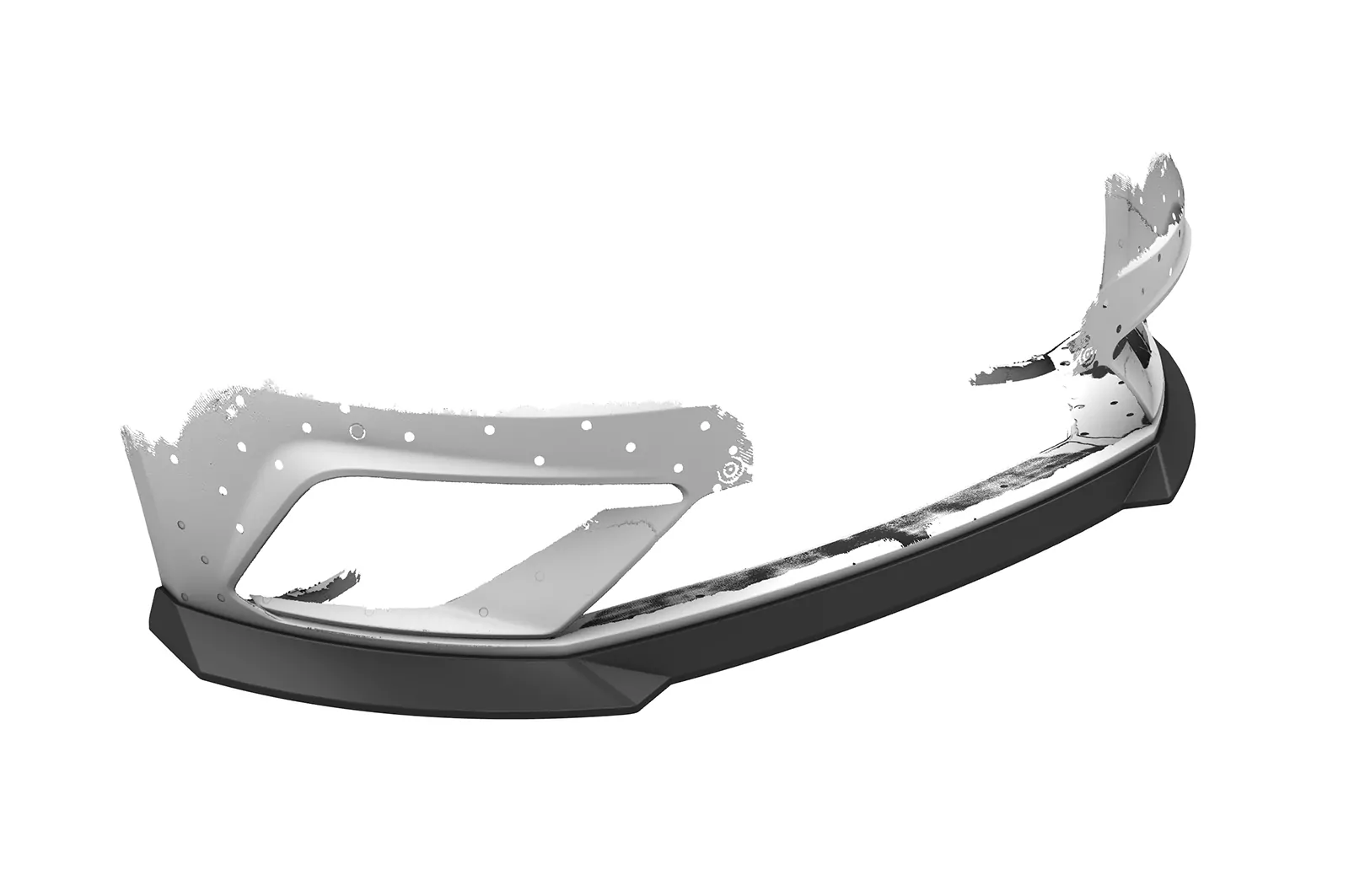 Cup-Spoilerlippe mit ABE für Seat Leon III (Typ 5F) Cupra/FR CSL411 Strukturiert (schwarz matt)