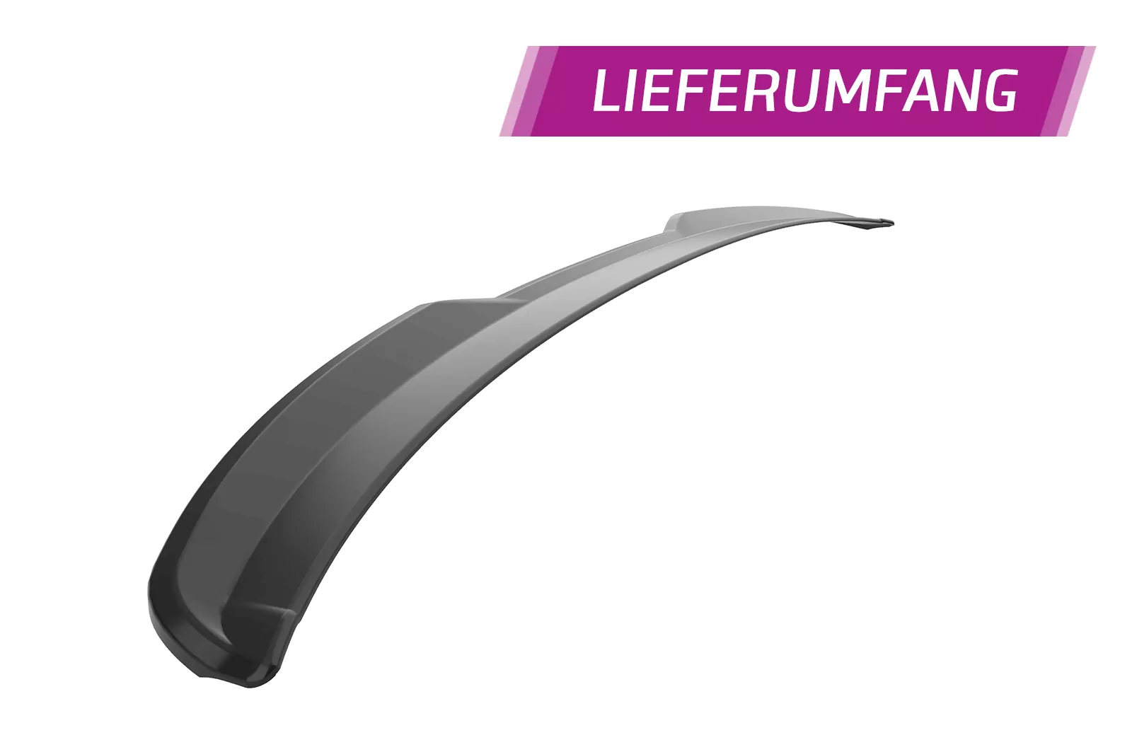 Heckflügel mit ABE für Skoda Fabia 3 HF884 Schwarz Strukturiert