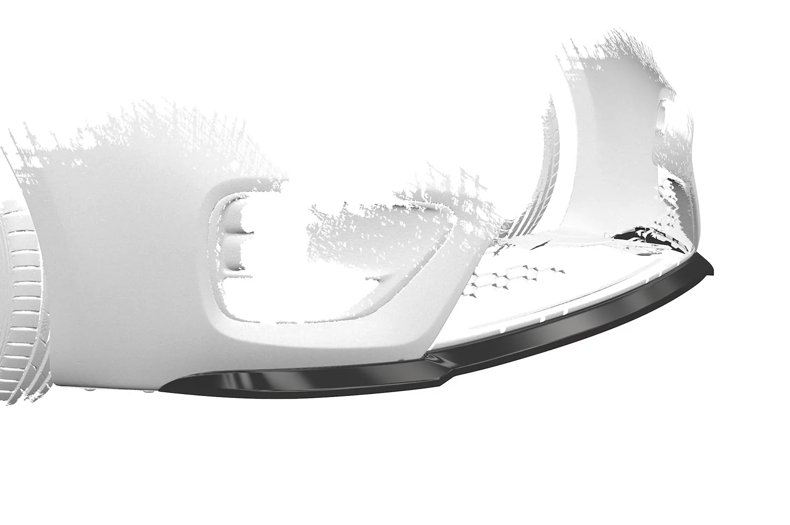 Cup-Spoilerlippe mit ABE für Kia Ceed (JD) GT/ Pro Ceed (JD) GT CSL743 Schwarz Strukturiert