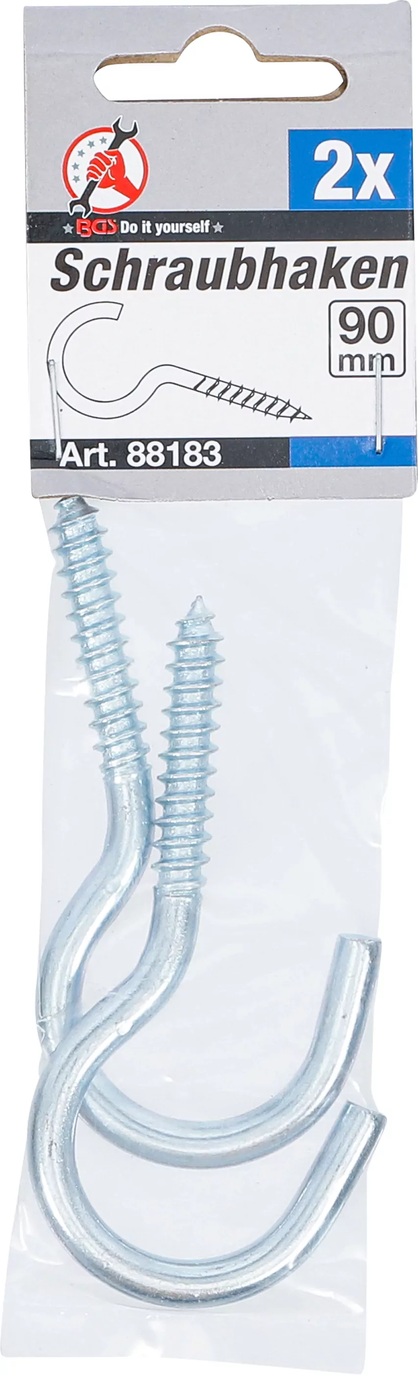 Schraubhaken | 90 mm | 2-tlg.