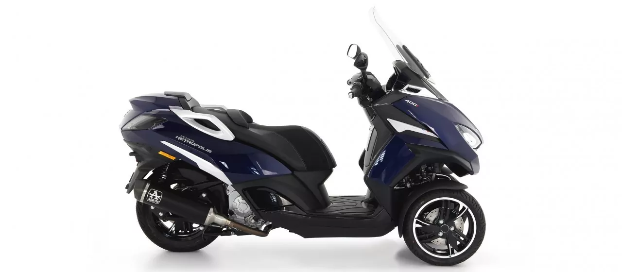 Arrow Urban Aluminium Schwarz Peugeot Metropolis 400 17-21