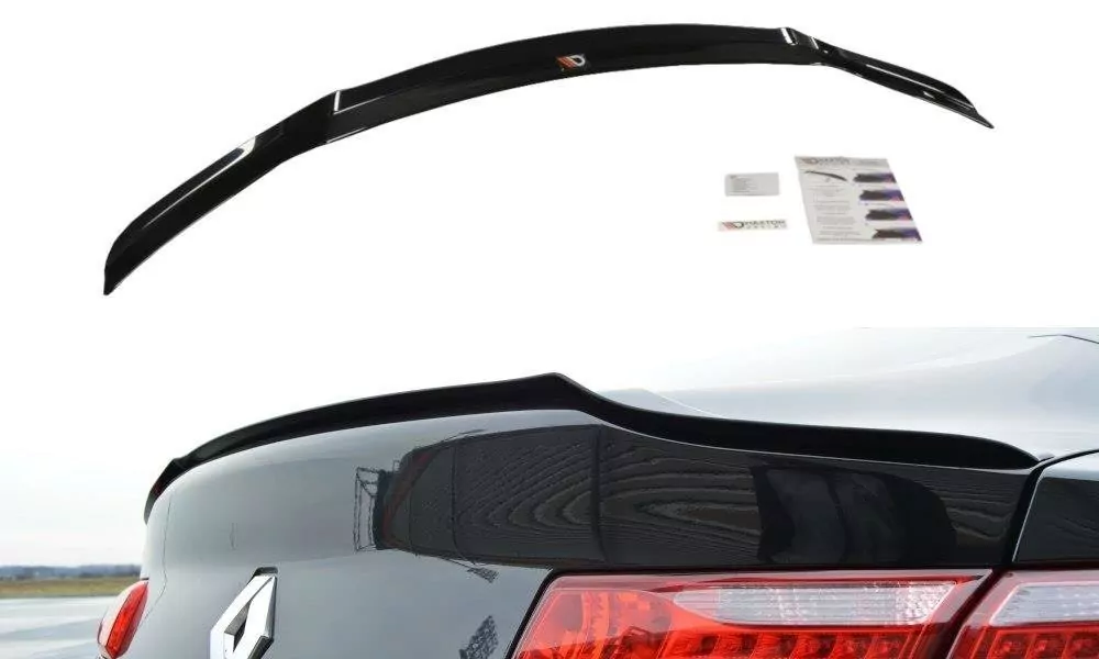 Spoiler CAP Passend Für Passend Für Renault Laguna Mk 3 Coupe Schwarz Hochglanz Schwarz Hochglanz