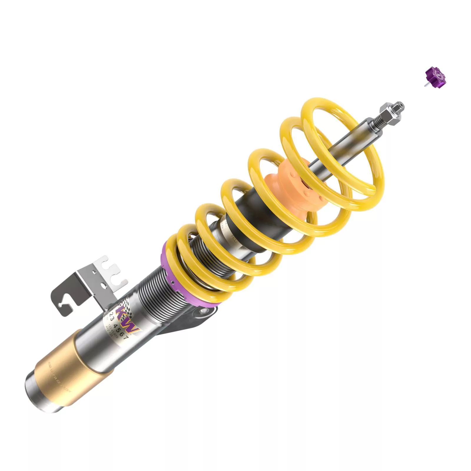 KW Gewindefahrwerk V3 inox BMW 2er Coupe (F22, F87) 1C, M3 Allrad 10/2012-