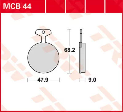 Scheibenbremsbeläge Mcb44
