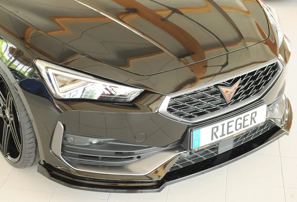 Rieger Spoilerschwert glanz schwarz für Cupra Leon (KL) 5-tür. (ST/Sportstourer) 09.20-06.24 (bis Facelift)