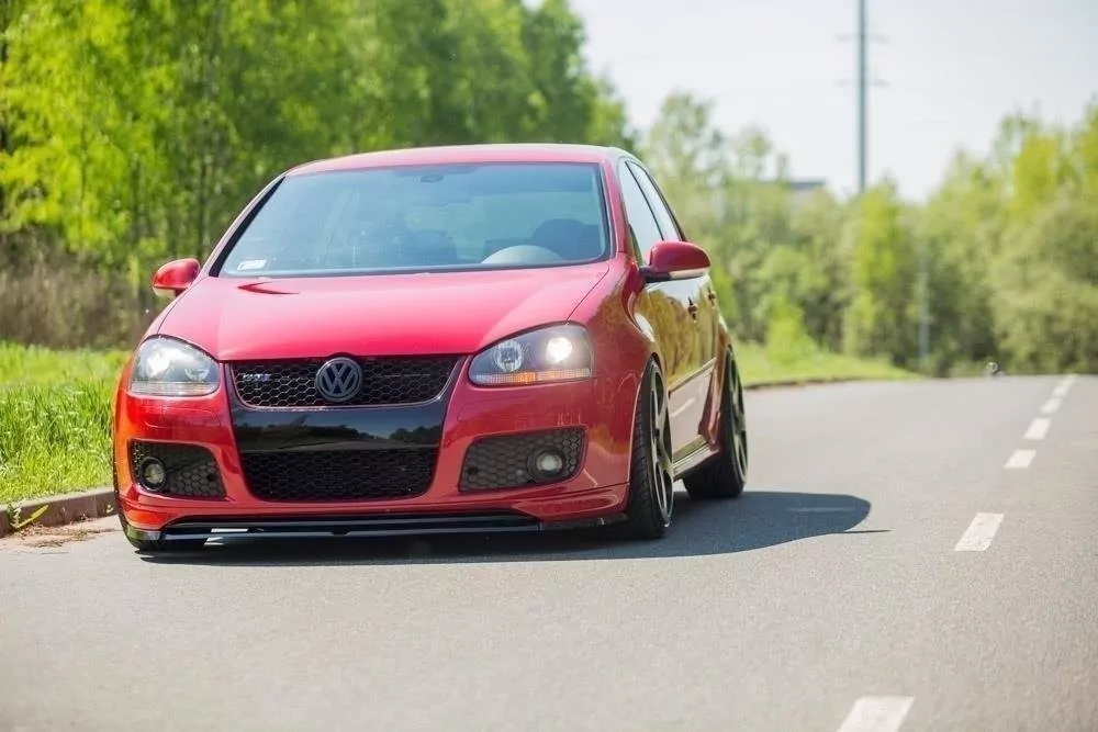 Front Ansatz Passend Für Passend Für VW GOLF 5 GTI (FÜR GTI 30TH Frontansatz) Schwarz Hochglanz Schwarz Hochglanz