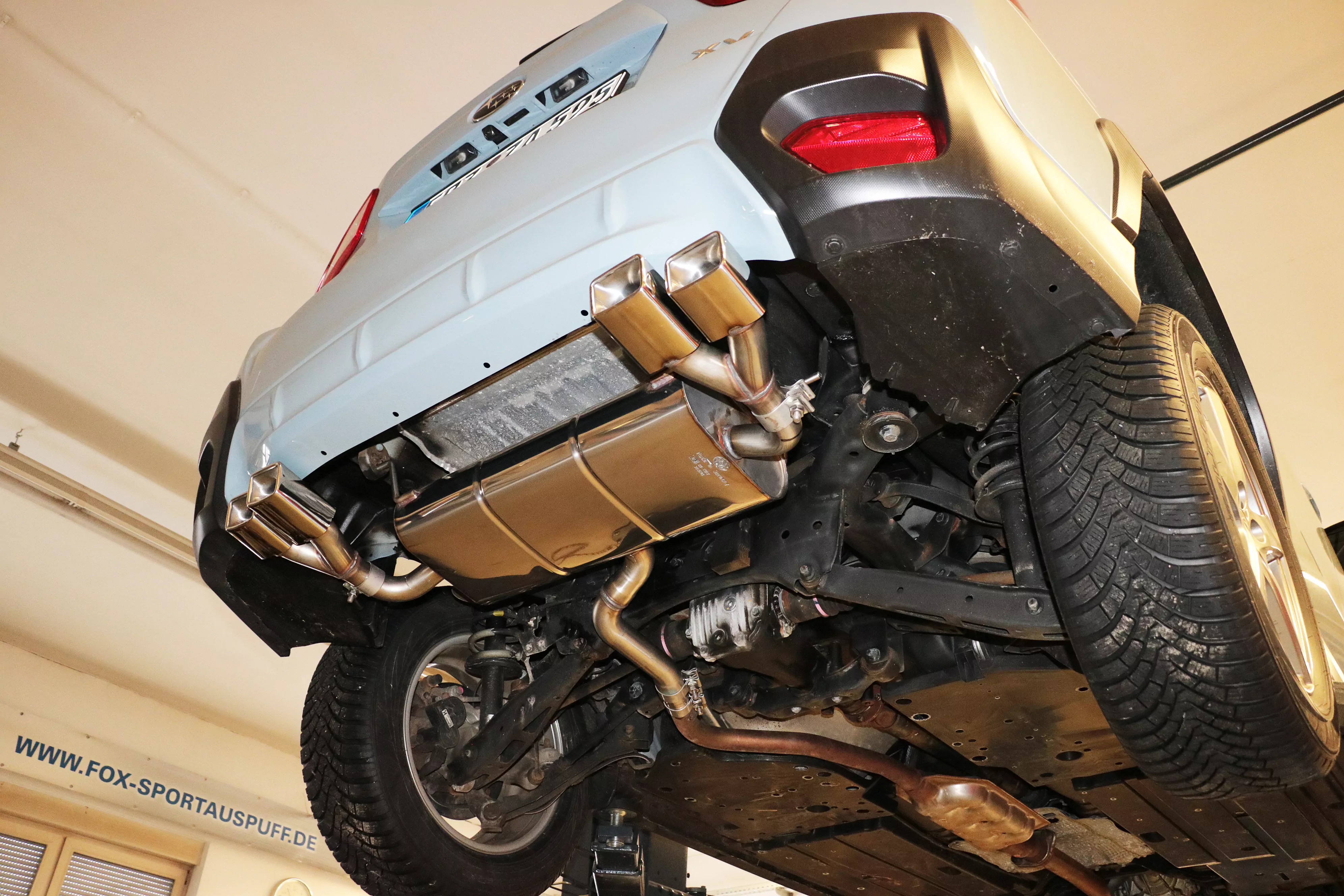 Subaru XV - G5  Endschalldämpfer quer Ausgang rechts/links - 4x Sonderendrohr