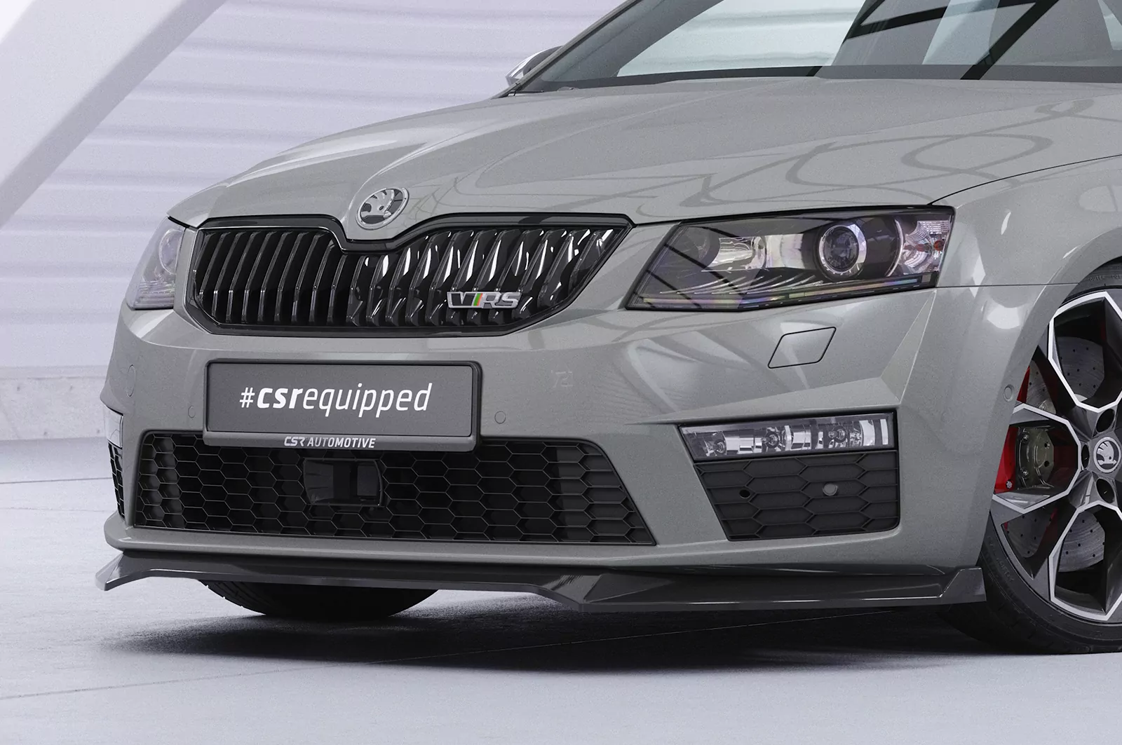 Cup-Spoilerlippe mit ABE für Skoda Octavia 3 (Typ 5E) RS CSL150 Schwarz Strukturiert