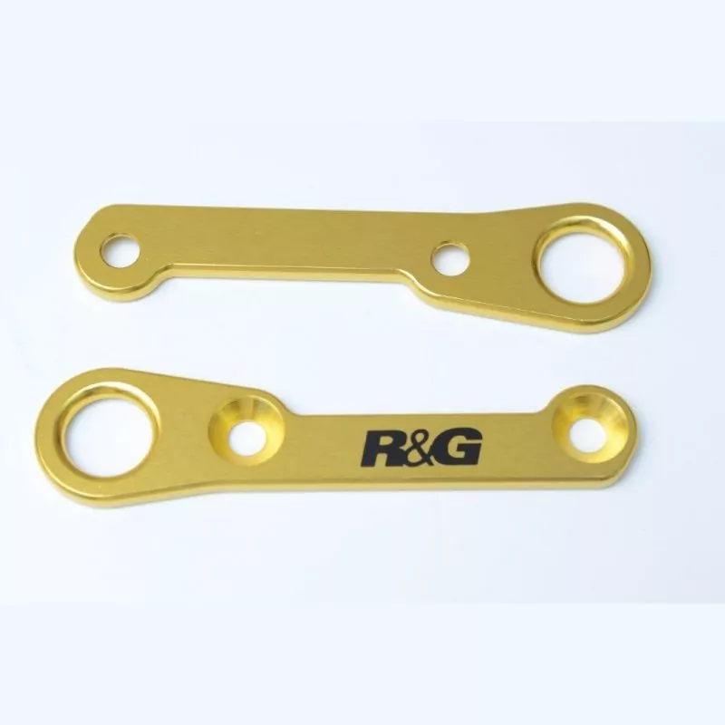 R&G Transporthaken Paar "Gold" Honda CBR 500 R 2016- / CB 500 F 2019- / CB 500 X 2013- / Yamaha MT-125 2020-