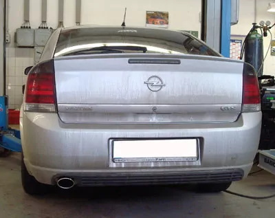 Opel Vectra C/ Vectra C GTS  Endschalldämpfer einflutig - 1x106x71 Typ 32