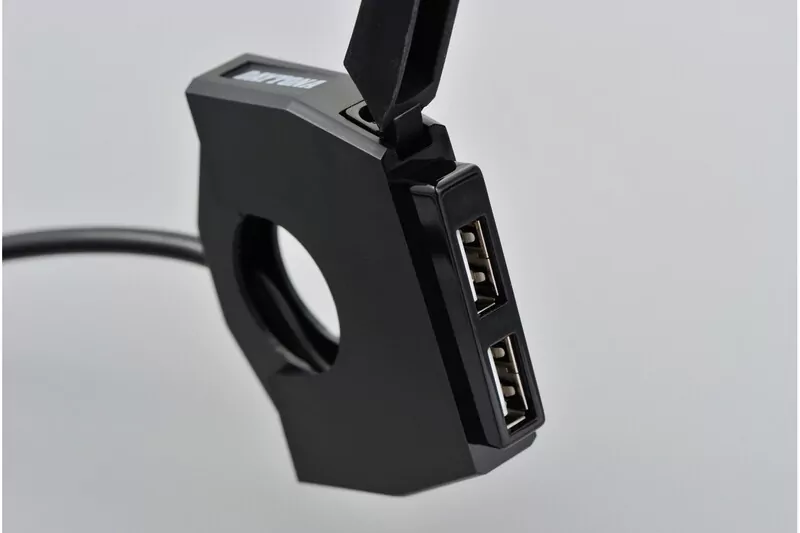 DAYTONA SLIM TYPE 1-fach oder 2-fach USB Steckdose Typ  A zur Lenkerbefestigung