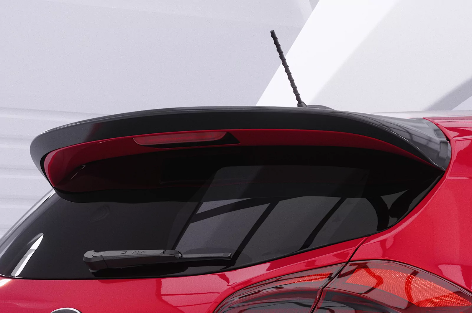 Heckflügel mit ABE für Kia Ceed (JD) HF988 Schwarz Strukturiert