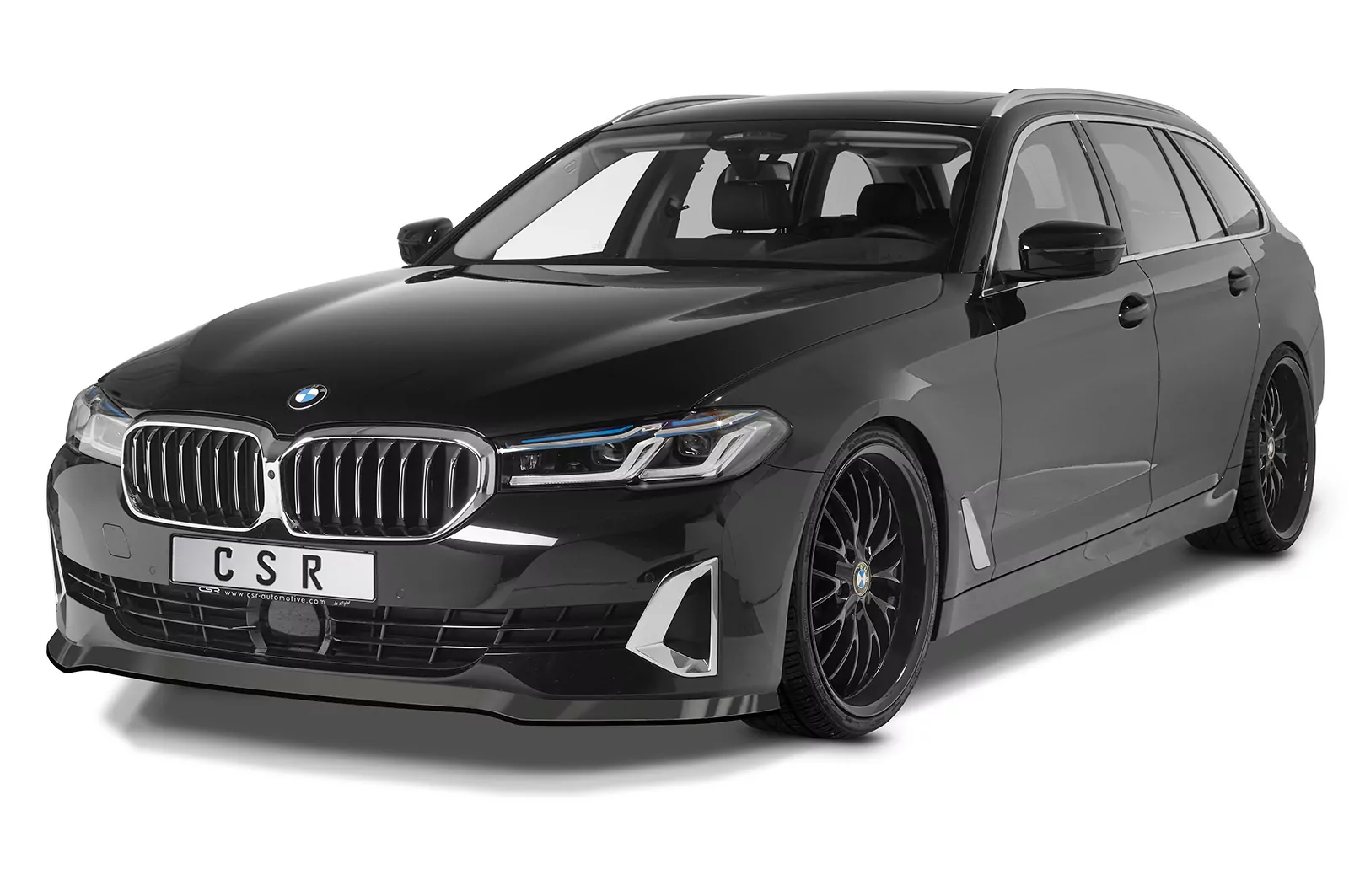 Cup-Spoilerlippe mit ABE für BMW 5er (G30/G31) LCI CSL531 Schwarz Strukturiert