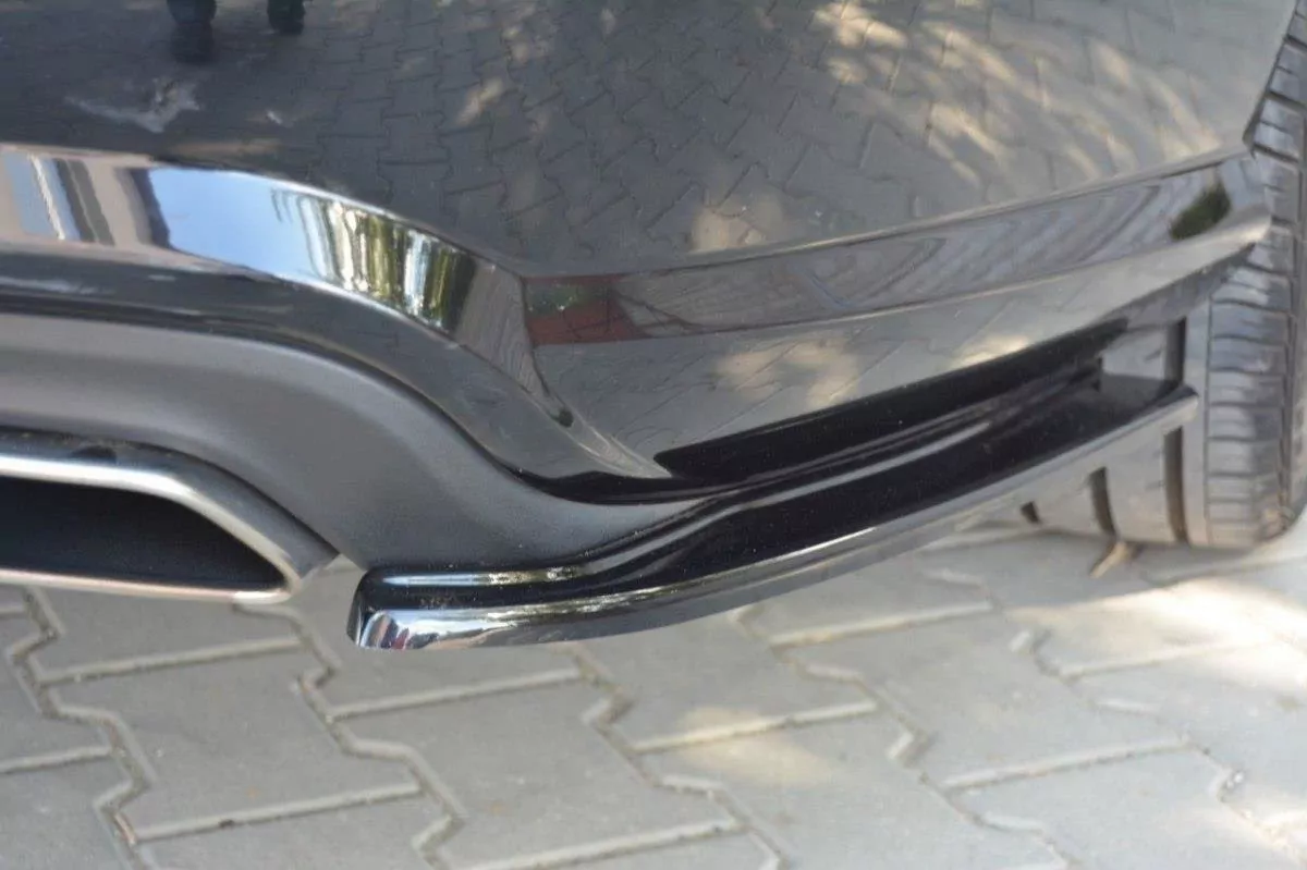 Heck Ansatz Flaps Diffusor Passend Für Diffusor Passend Für MERCEDES CLS C218 AMG LINE Schwarz Hochglanz Schwarz Hochglanz