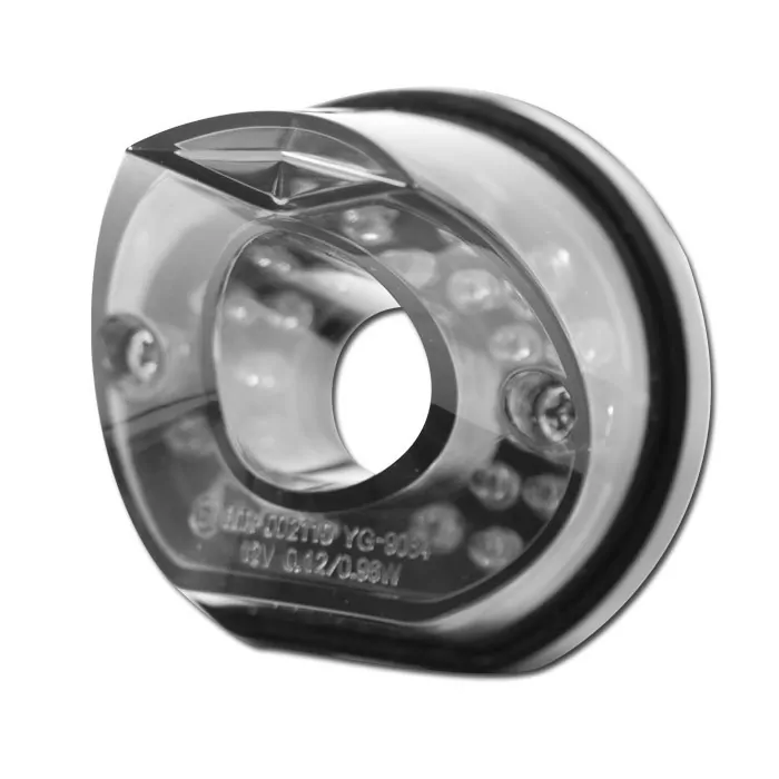 LED-Rücklicht "Pipe" | schwarz | ohne KZB | getönt Maße: B 54 x H 42 mm | E-geprüft