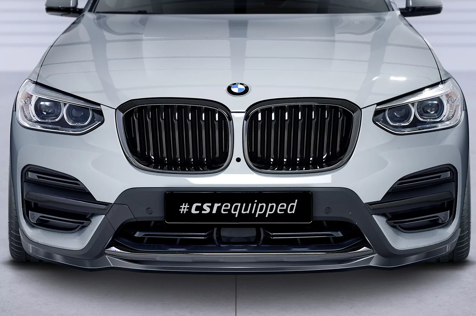Cup-Spoilerlippe mit ABE für BMW X3 G01 CSL581 Schwarz Strukturiert