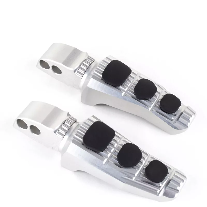 Gilles Austauschfußrasten-Kit Touring Fahrer silber für BMW R1100GS F800GS/F650GS