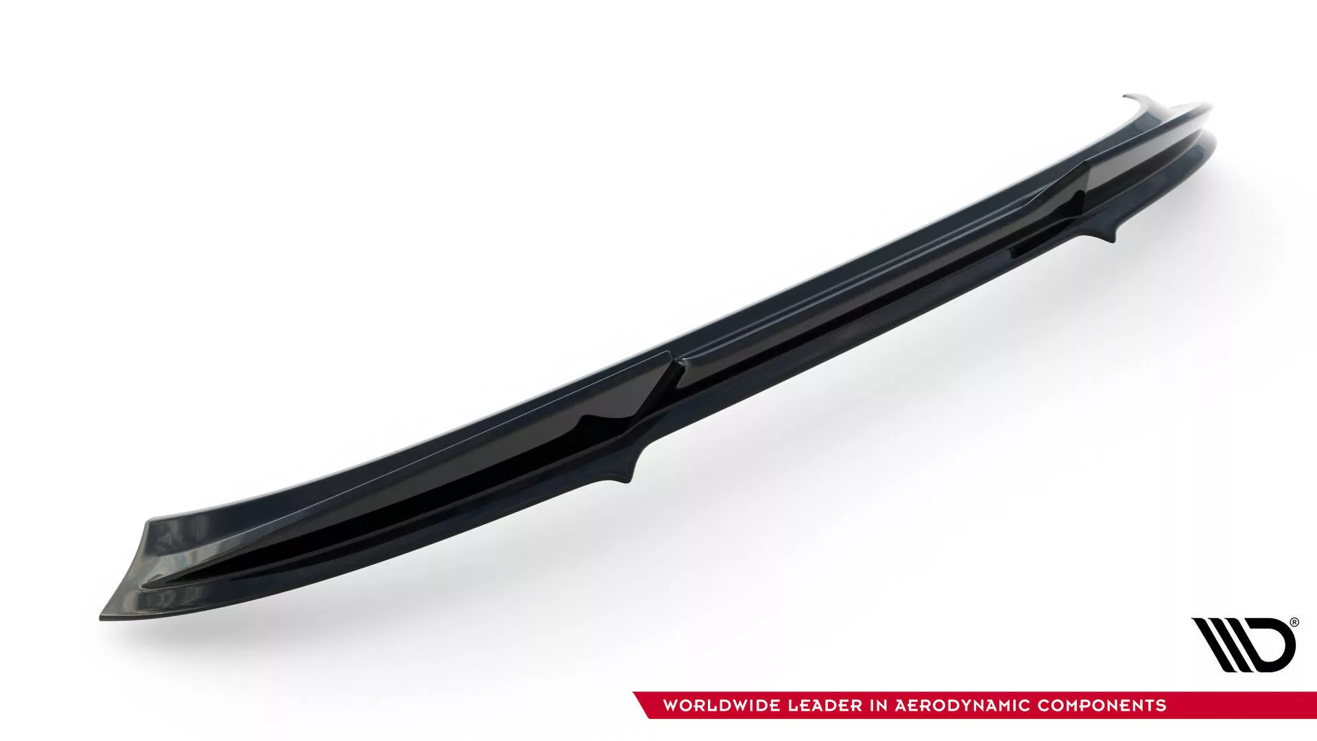 Niedriger Spoiler CAP Für 3D Volkswagen Golf GTI / GTI Clubsport / R / R-Line / GTE / GTD Mk8 / Mk8 Facelift Schwarz Hochglanz