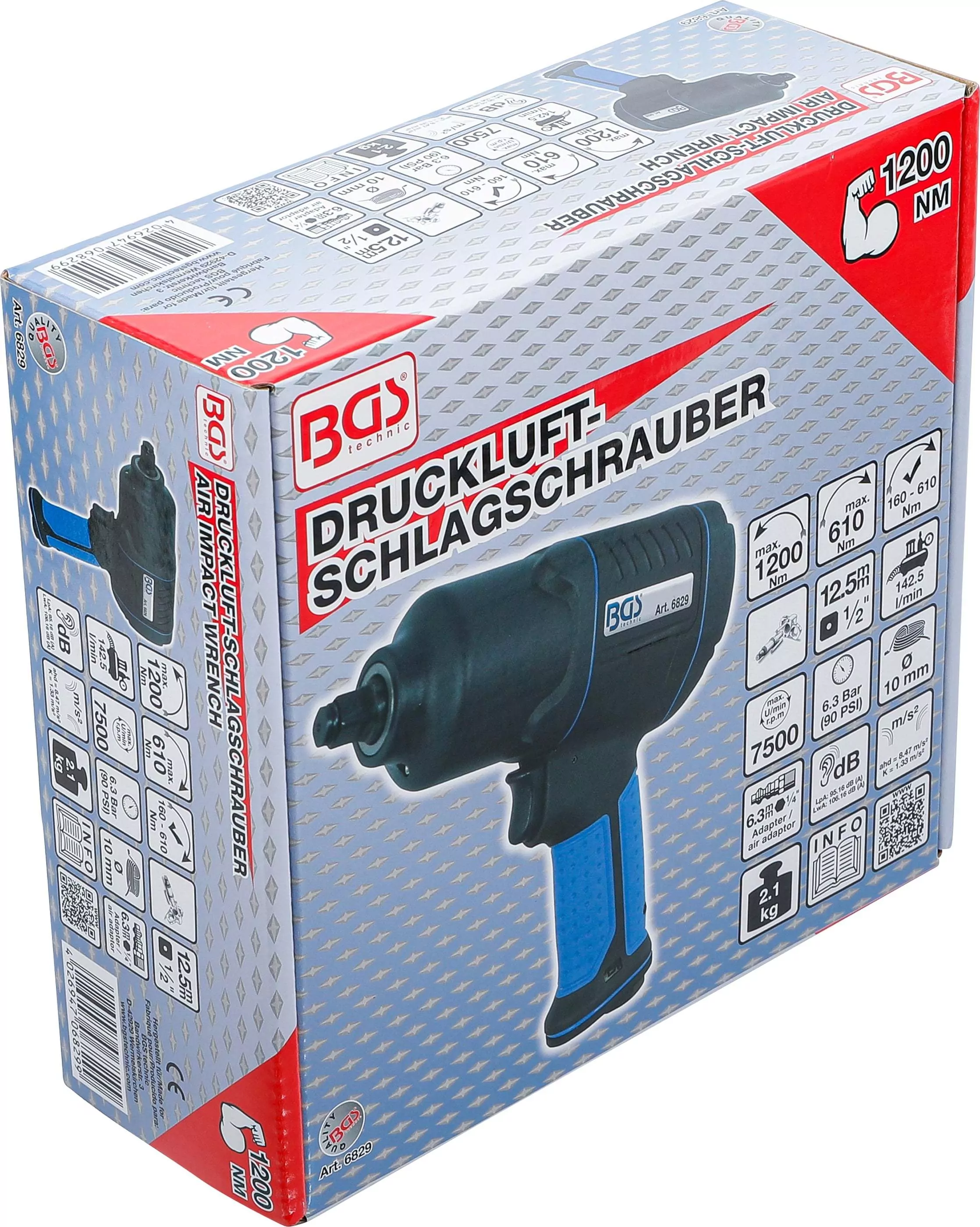 Druckluft-Schlagschrauber | 12,5 mm (1/2") | 1200 Nm