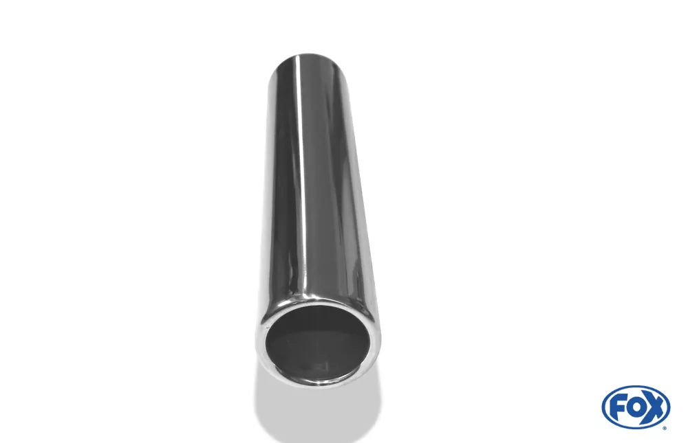 Anschweißendrohr Typ 12  Ø 63 mm / Länge: 300 mm - rund / eingerollt / gerade / ohne Absorber