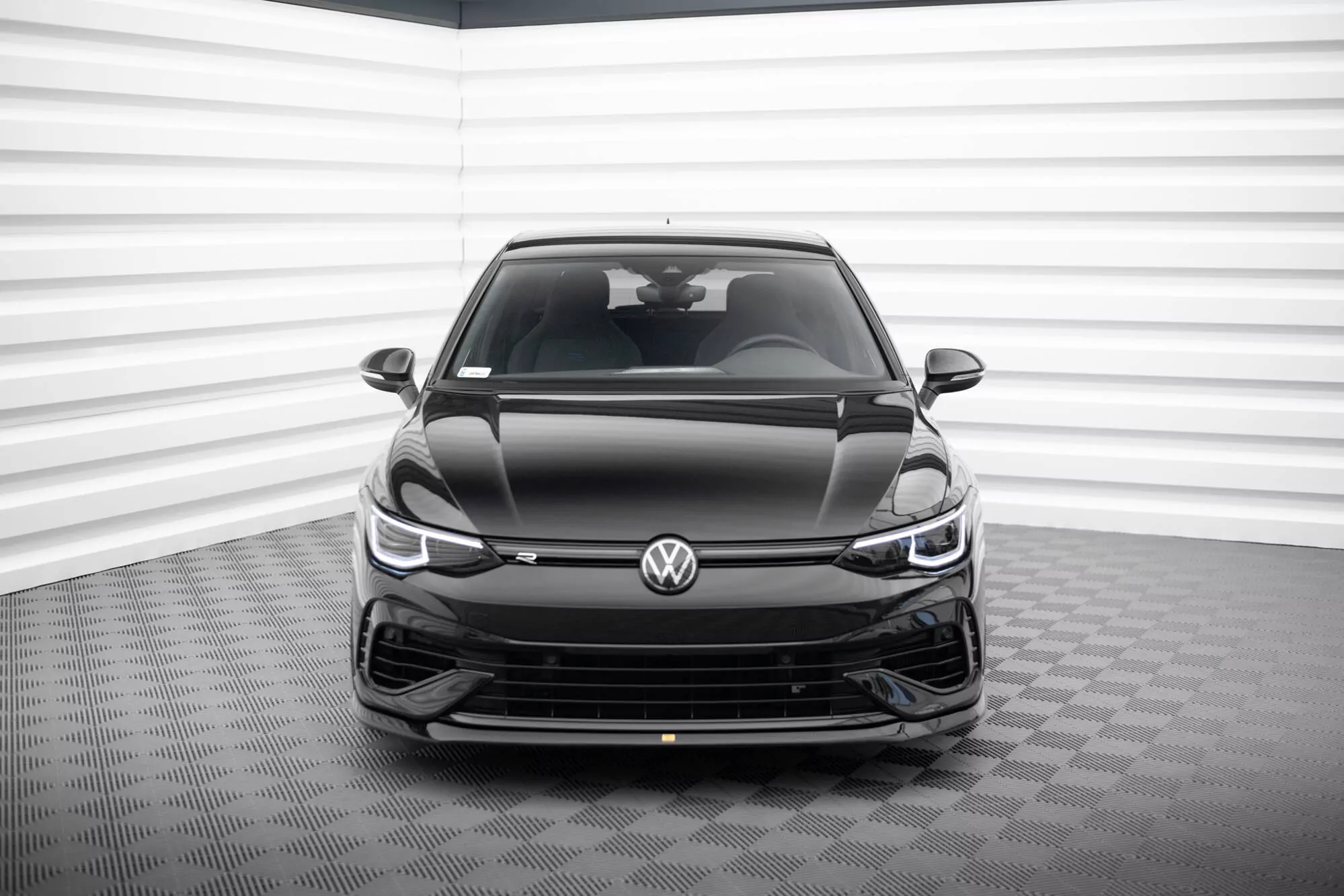 VerlĂ¤ngerung Motorhaube Volkswagen Golf Mk8 Schwarz Hochglanz