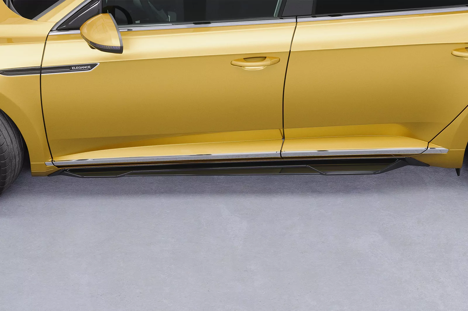 Seitenschweller für VW Arteon (Typ 3H) SS535 Schwarz Strukturiert