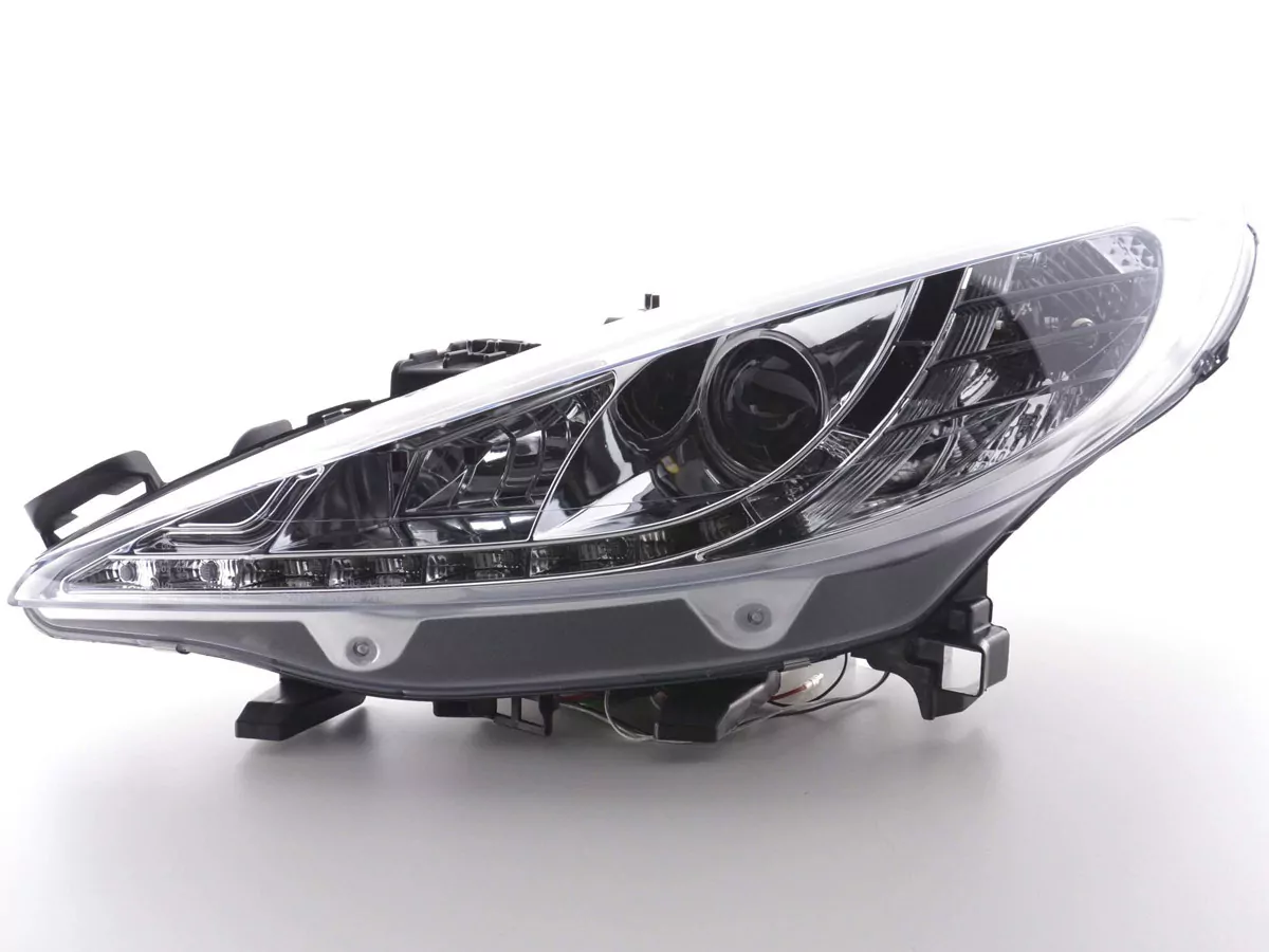 Scheinwerfer Set Daylight LED Tagfahrlicht Peugeot 207 Bj. 06- chrom