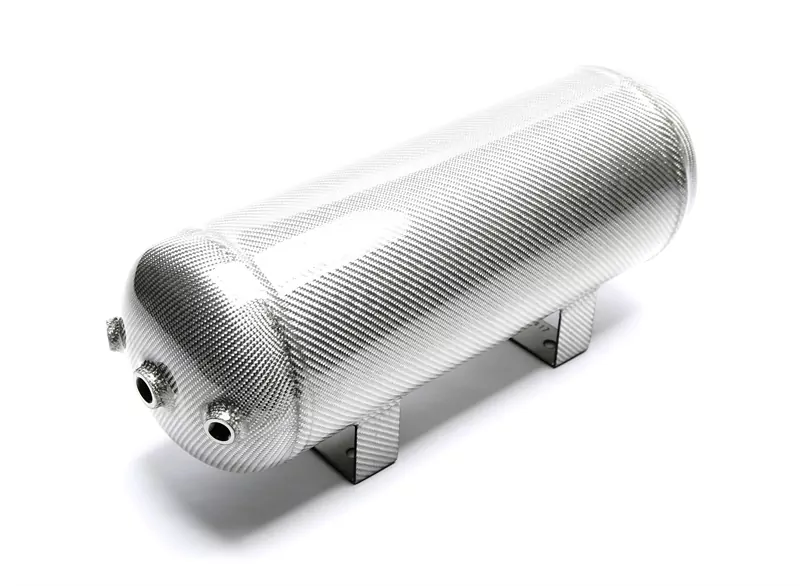 TA Technix Lufttank 11,5 Liter / Lufttank silber mit echt Carbon Furnier