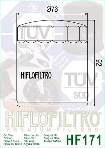 Hiflo Ölfilter Hf171c Chrom