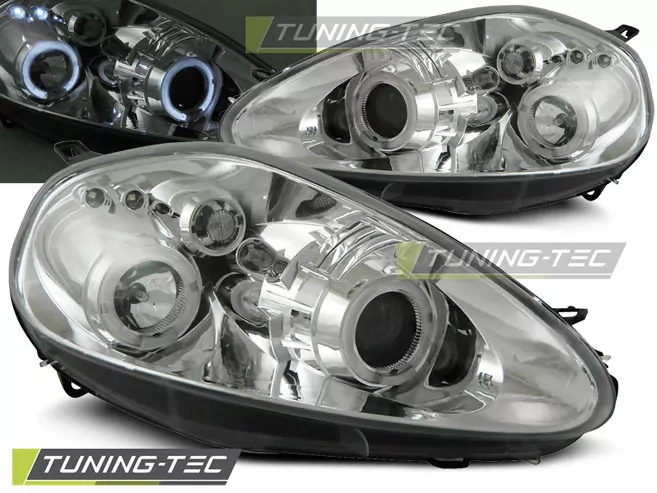 FIAT GRANDE PUNTO 09.05-08 ANGEL EYES CHROME