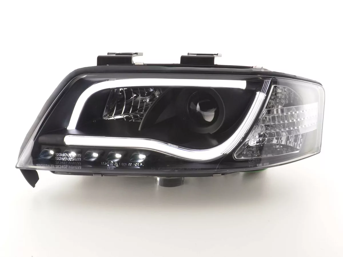 Scheinwerfer Set Daylight LED Tagfahrlicht Audi A6 Typ 4B  97-01 schwarz