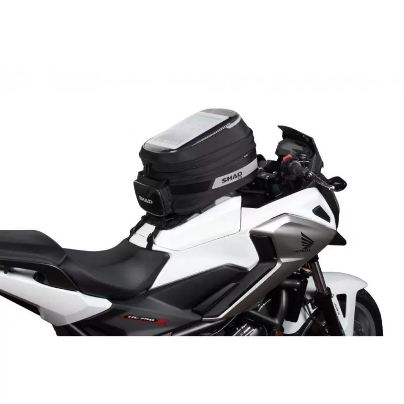 SHAD SL35B Großer Motorrad Tank Rucksack 21L mit Schultergurt und Reflektor