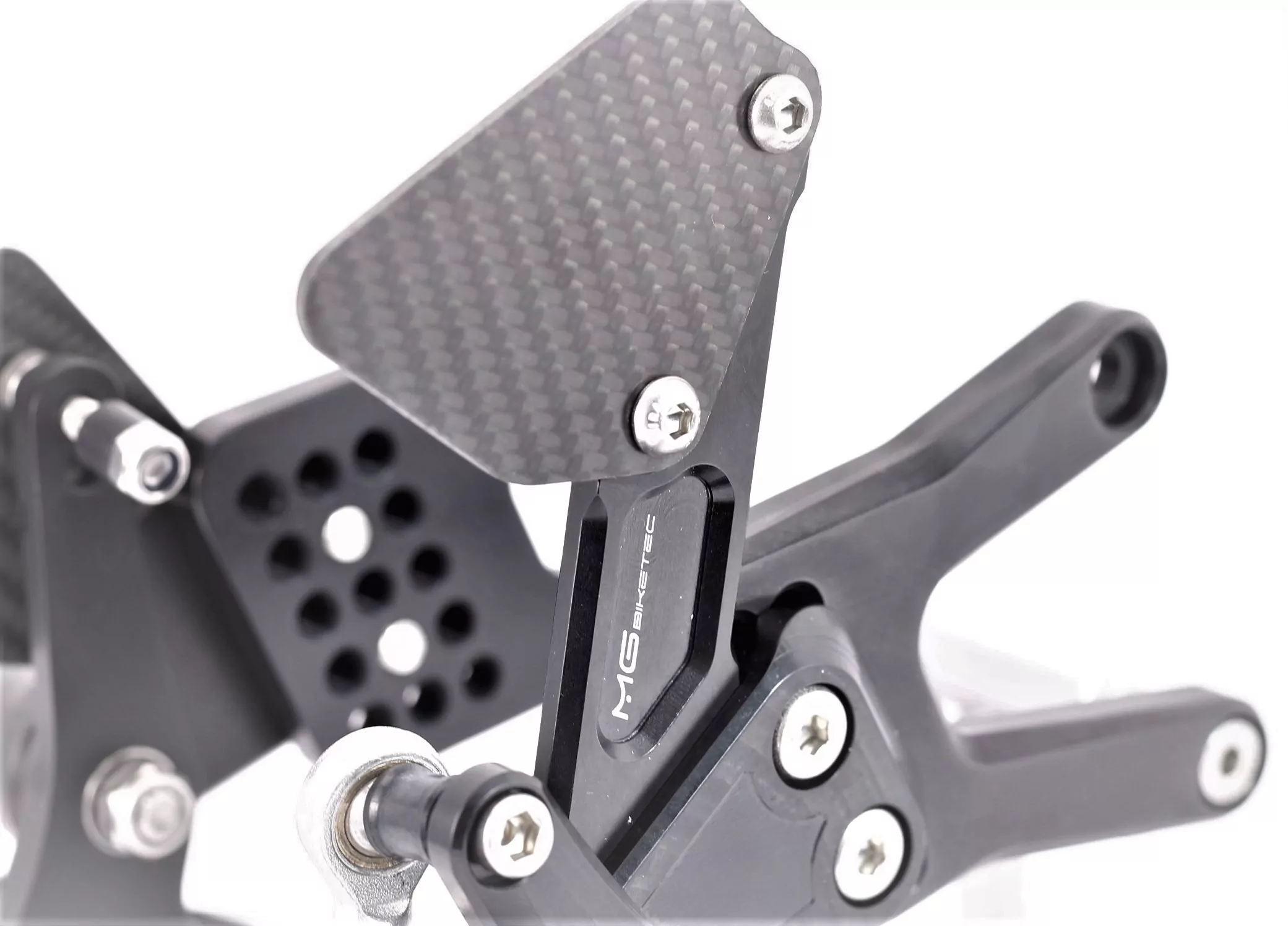 MG Biketec Sportfussrastenanlage / Rastenanlage / Fußrastenanlage mit ABE, gültig in D - A - CH für BMW S 1000 RR ab 2009-2011