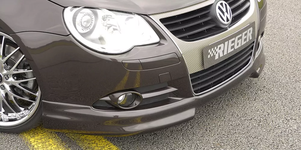 Rieger Spoilerlippe für VW Eos (1F) - Cabrio 04.06.-11.10 (bis Facelift) carbon optik