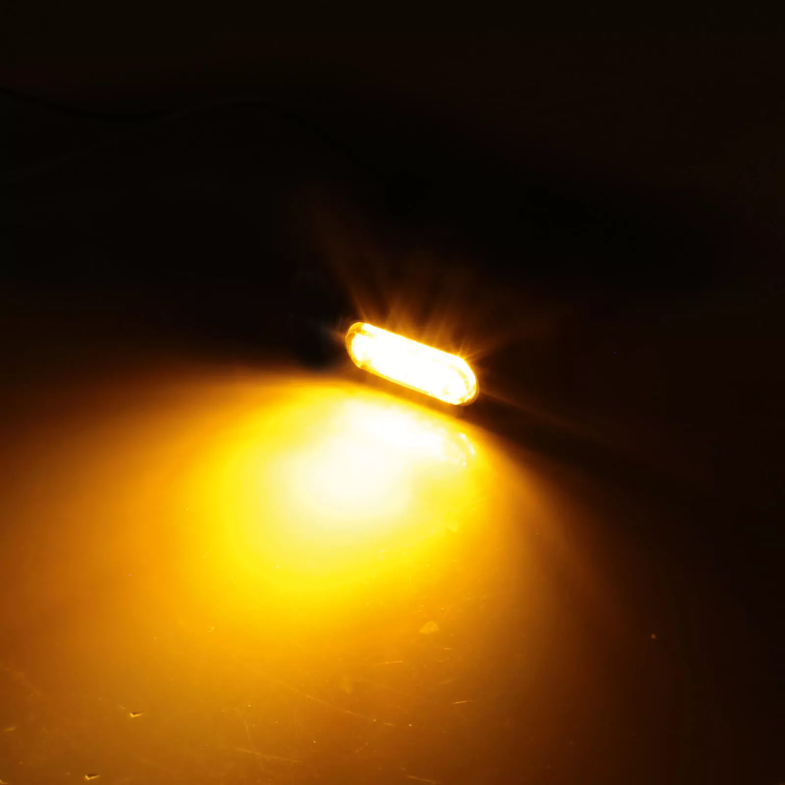 HIGHSIDER CNC LED Blinker Little Bronx, silber, getöntes Glas, E-geprüft, Paar