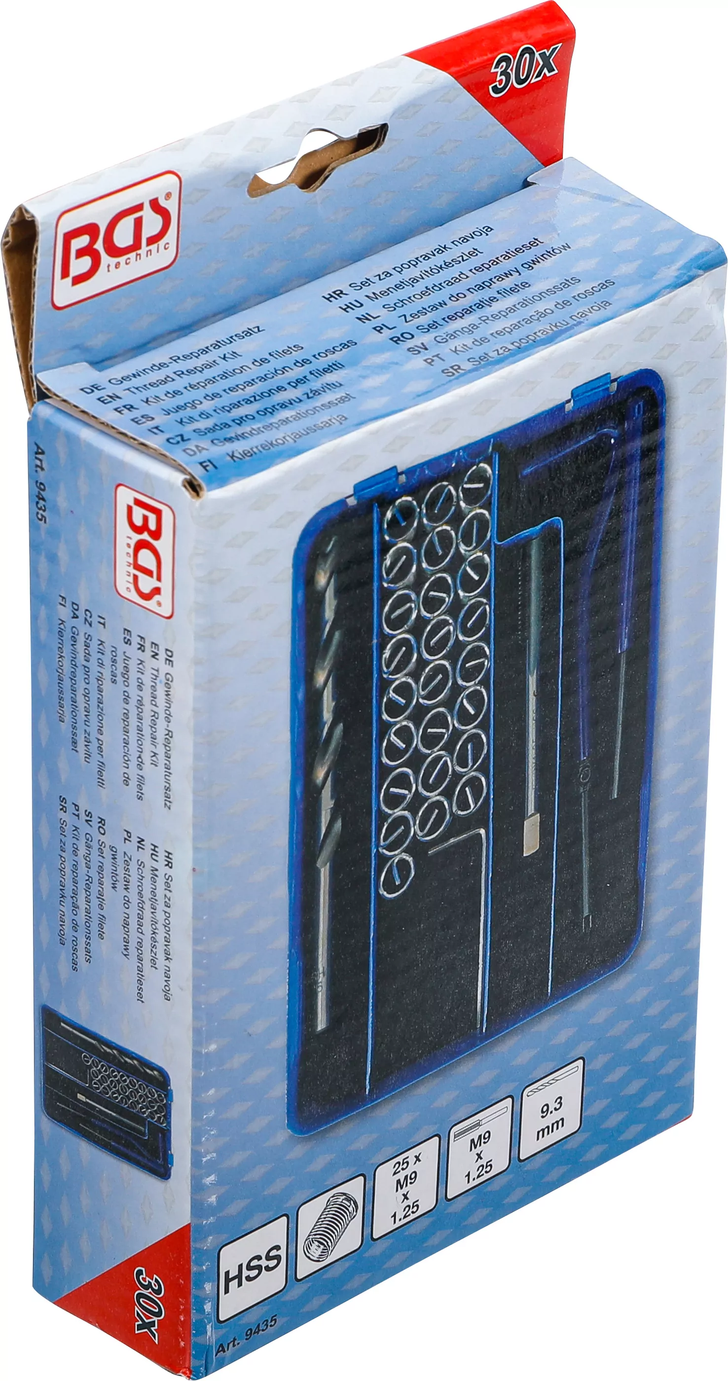 Gewinde-Reparatursatz | M9 x 1,25 mm | 30-tlg.