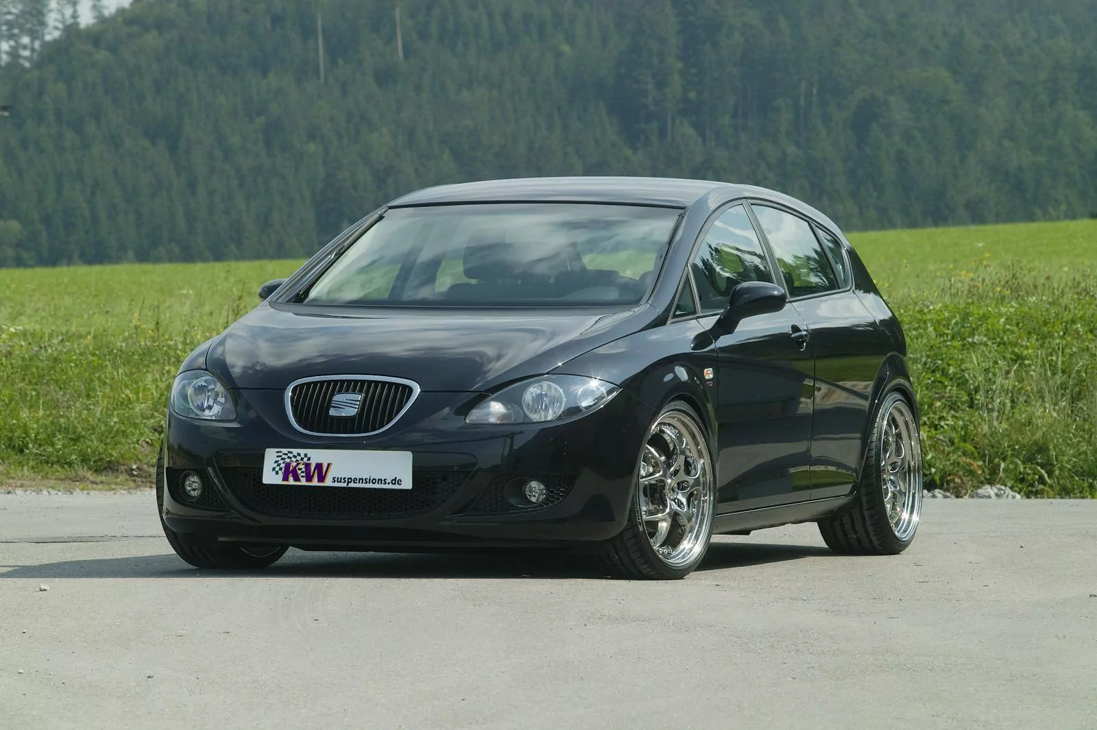 KW DDC - ECU Gewindefahrwerk inox SEAT LEON (1P1) 05/2005-12/2013