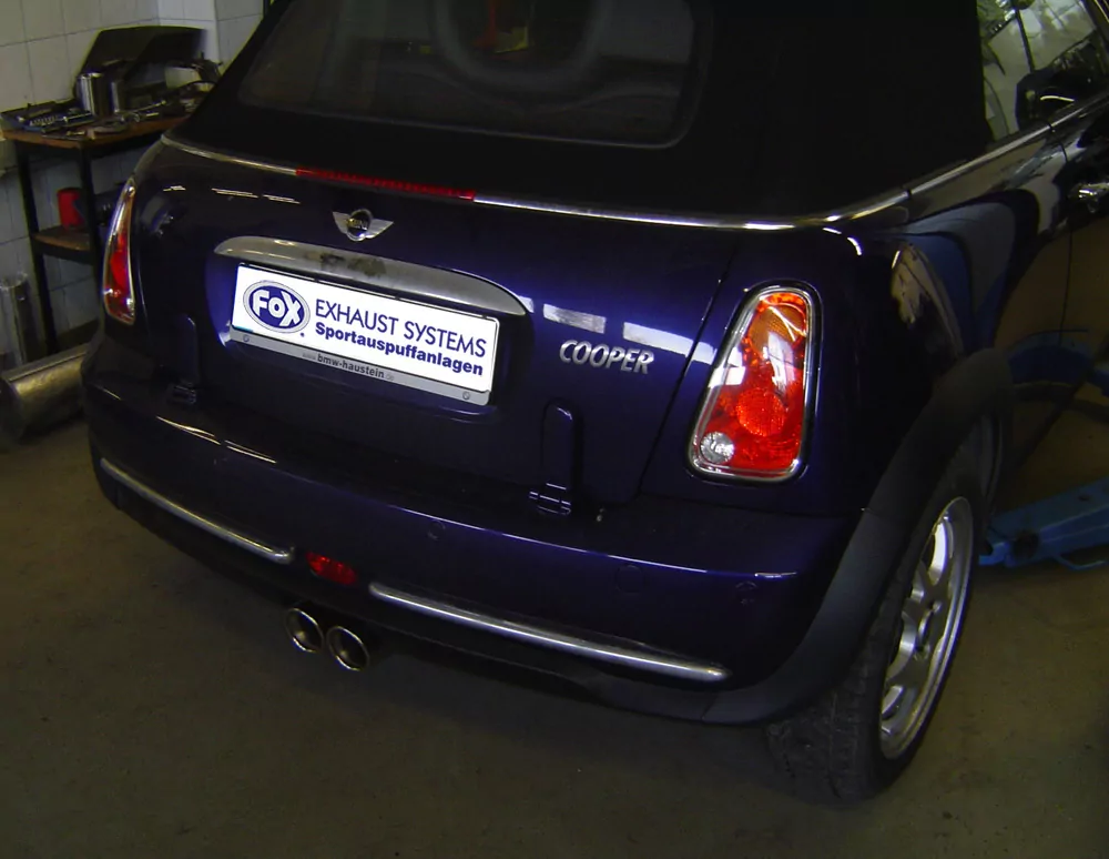 Mini Cooper Cabrio R52  Endschalldämpfer Ausgang mittig - 2x76 Typ 13