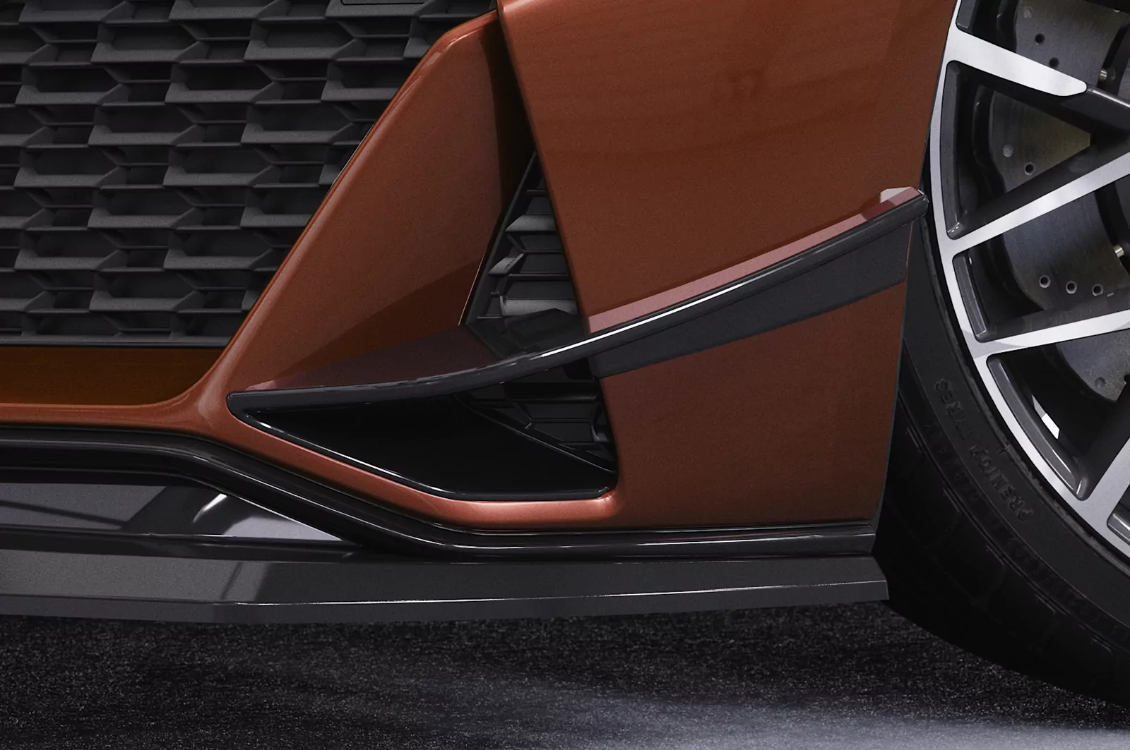 Performance Flaps für Audi R8 (Typ 4S) Facelift FP020 Schwarz Strukturiert